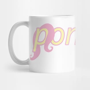 Ponies Typography - Fluttershy Mug